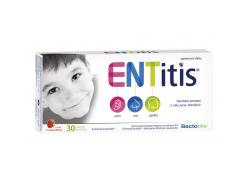 ENTitis pastylki dla dzieci o smaku truskawkowym